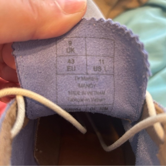 Dr. MARTENS Mandy Desert Boot Wedge in Ceramic Blue US 11 Lace Up Oxford - Picture 10 of 11